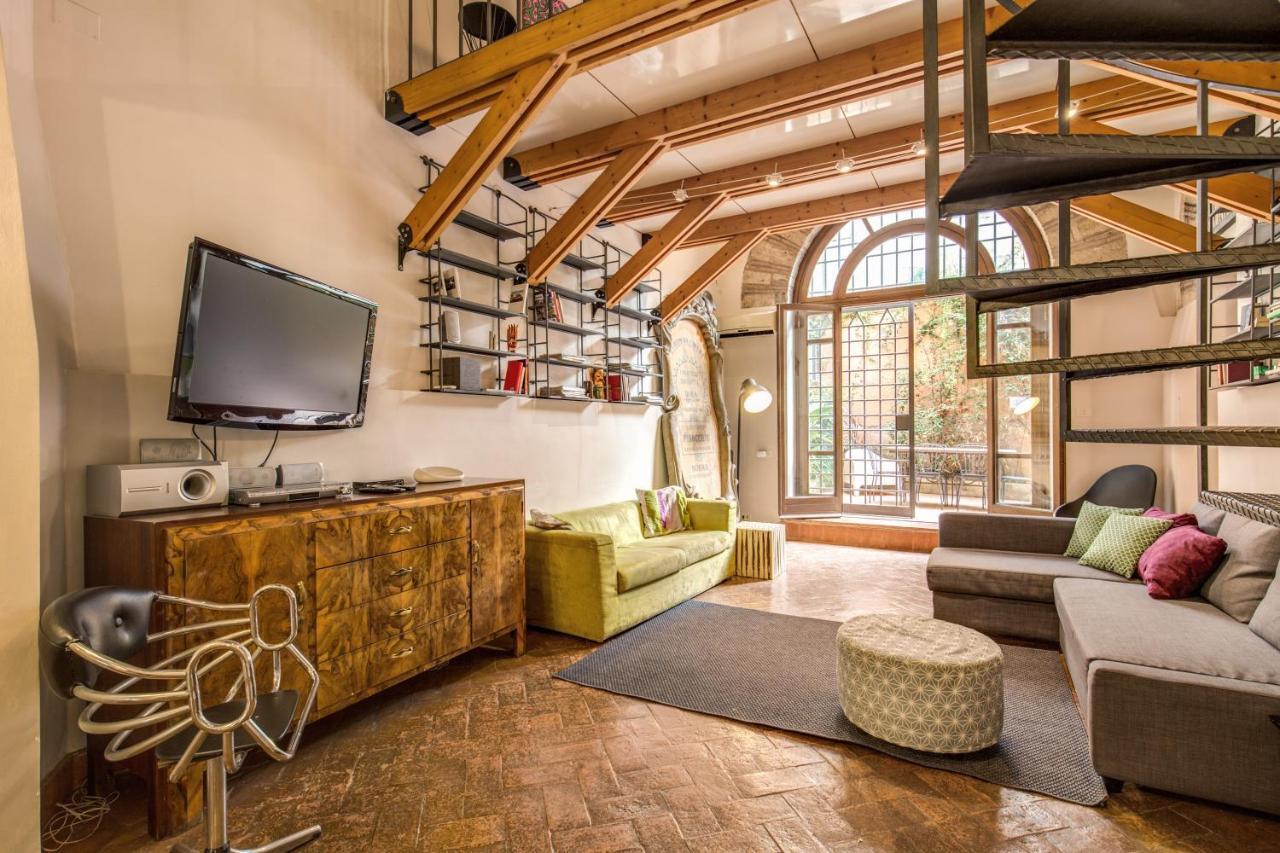로마 Trastevere Hyperloft & Garden 아파트 외부 사진